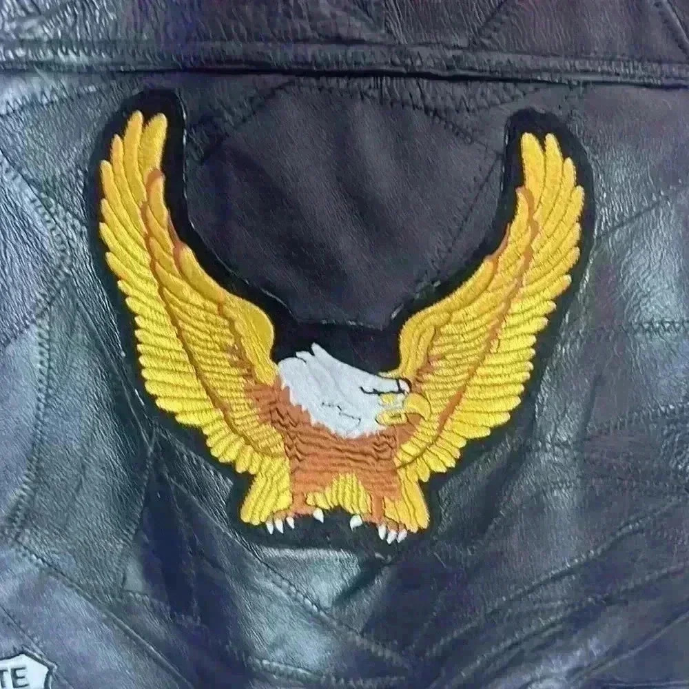 Vintage leather side tie Harley-Davidson Men's Leather Vest M with 8 patches - Picture 9 of 11